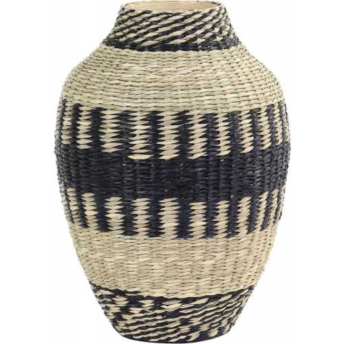 Light and Living Waipori Vase Black Naken Interiors